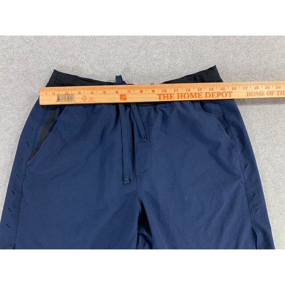 Ten Thousand Unlined Athletic Running Training Shorts (Men's Medium) Blue - Picture 3 of 8